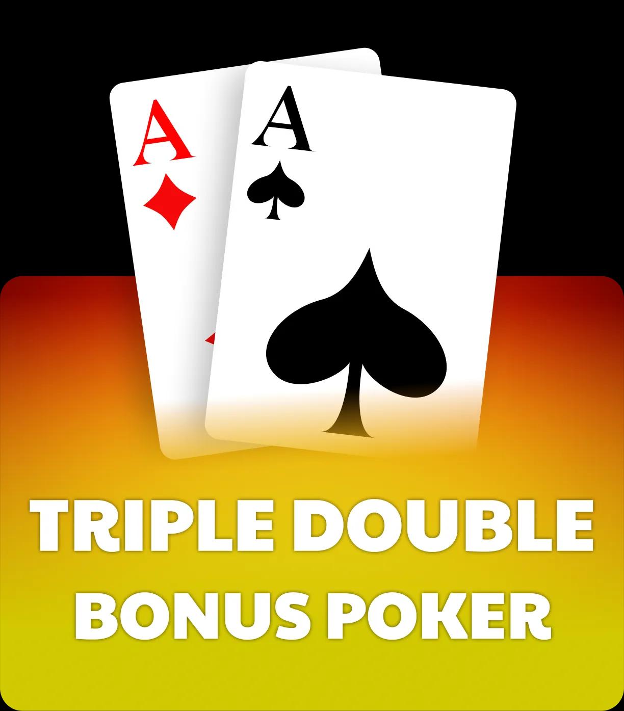 Triple Double Bonus Video Poker